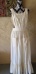 Antique Victorian White Apron